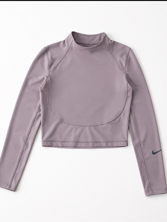Nike Pants - Nike Mauve Cropped Long-Sleeve Athletic Top and leggings small size